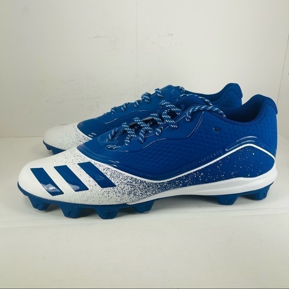 Adidas Icon V Bounce Baseball Cleats Cloud White Men Size 16 - Picture 3 of 8